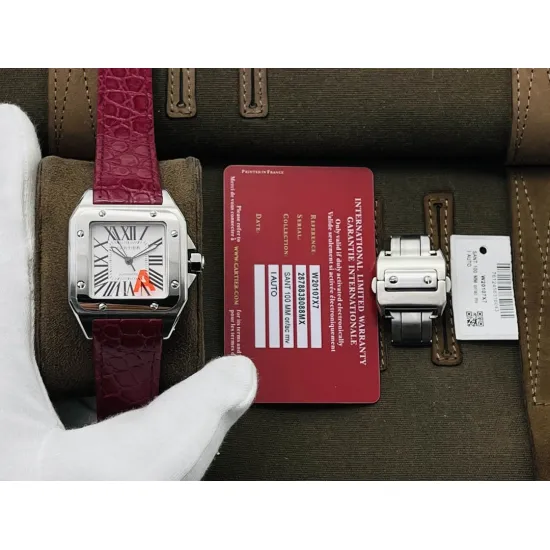 Cartier Santos Couple Watch Diameter: 51*41.3 44.2*35.6 mm