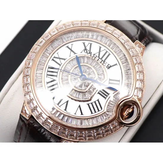 Cartier Blue Balloon Square Diamond Gypsophila Watch Diameter: 42mm