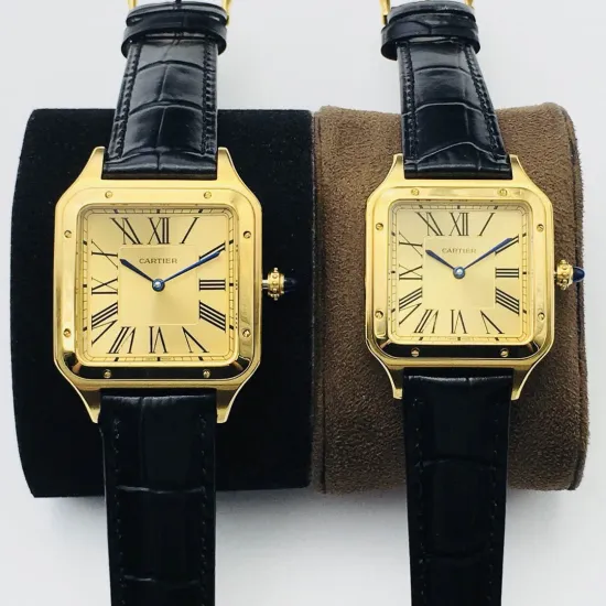 Cartier Santos Quartz movement: 43.5X31.4mm Women's 38X27.5mm