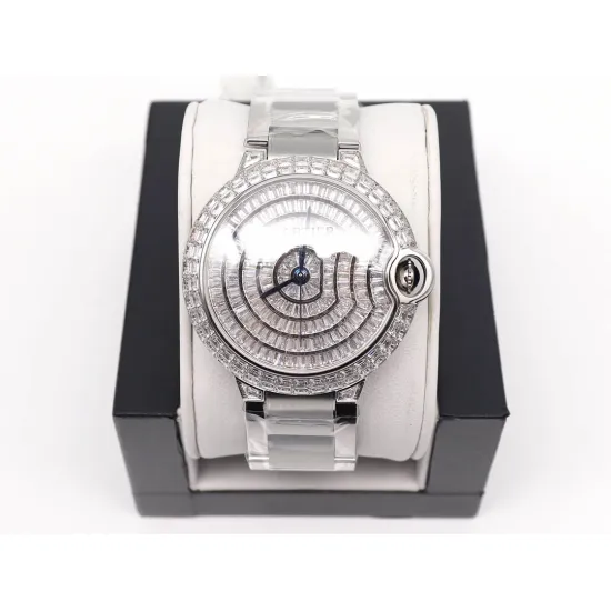 Cartier Blue Balloon Square Diamond Gypsophila Watch Diameter: 42mm