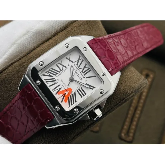 Cartier Santos Couple Watch Diameter: 51*41.3 44.2*35.6 mm