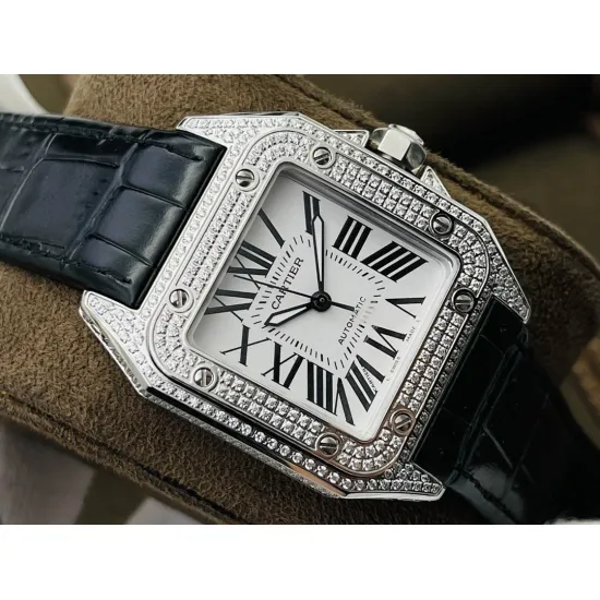 Cartier Santos Couple Watch Diameter: 51*41.3 44.2*35.6 mm