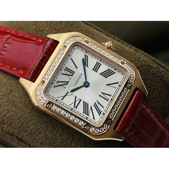 Cartier Santos Quartz movement: 43.5X31.4mm Women's 38X27.5mm
