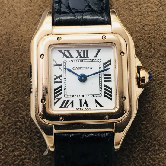Cartier santos quartz watch: 27*37 mm