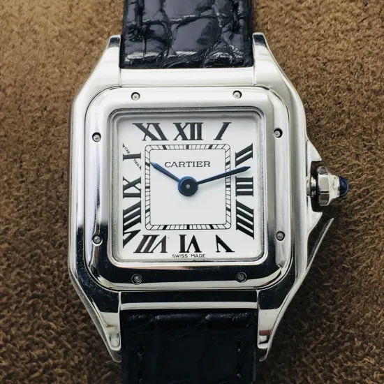 Cartier santos quartz watch: 27*37 mm
