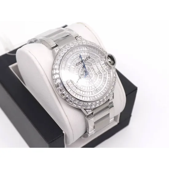 Cartier Blue Balloon Square Diamond Gypsophila Watch Diameter: 42mm