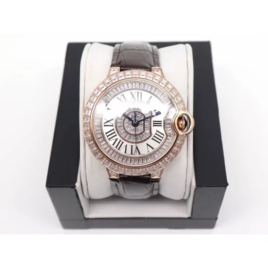 Cartier Blue Balloon Square Diamond Gypsophila Watch Diameter: 42mm