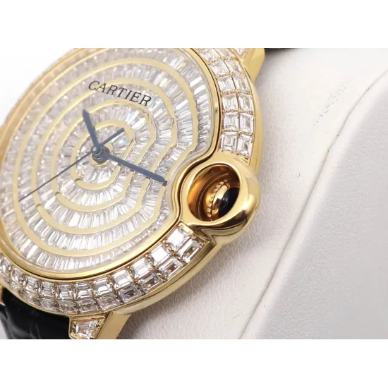 Cartier Blue Balloon Square Diamond Gypsophila Watch Diameter: 42mm