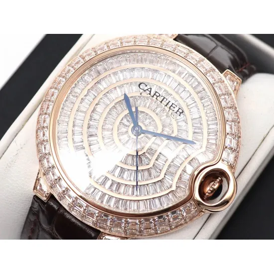 Cartier Blue Balloon Square Diamond Gypsophila Watch Diameter: 42mm