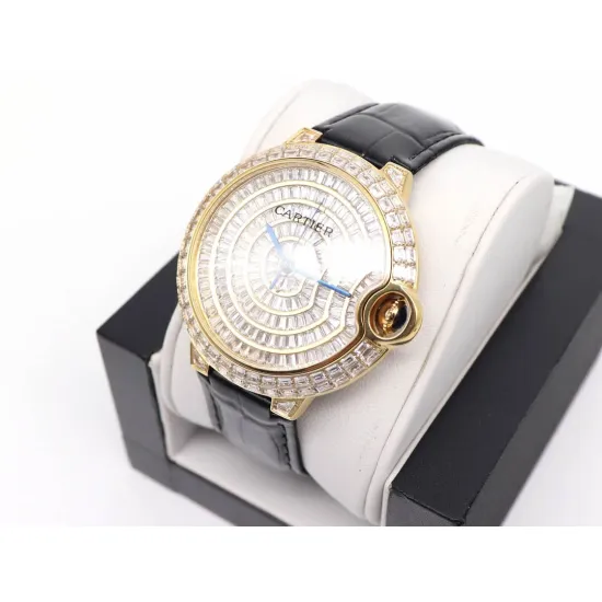 Cartier Blue Balloon Square Diamond Gypsophila Watch Diameter: 42mm