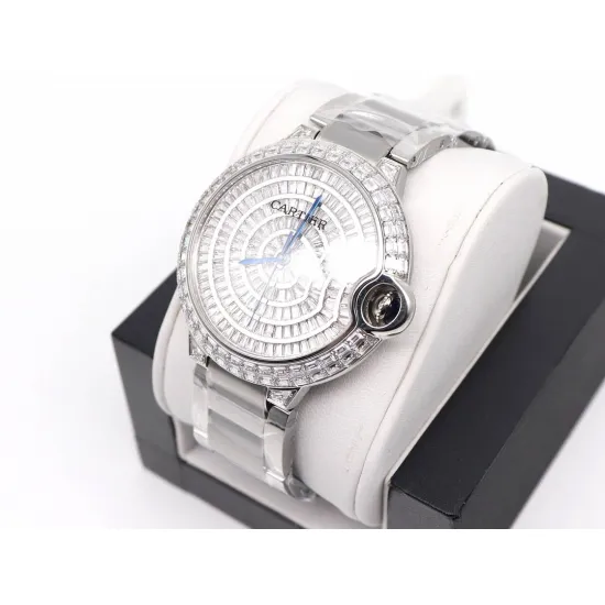 Cartier Blue Balloon Square Diamond Gypsophila Watch Diameter: 42mm