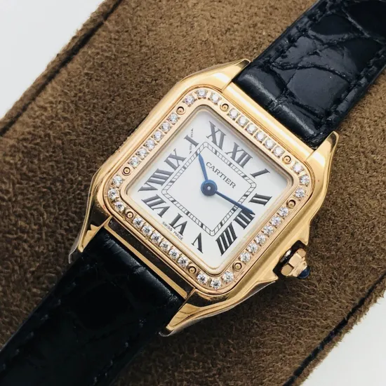 Cartier santos quartz watch: 27*37 mm