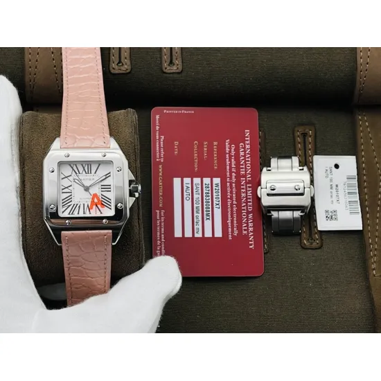 Cartier Santos Couple Watch Diameter: 51*41.3 44.2*35.6 mm