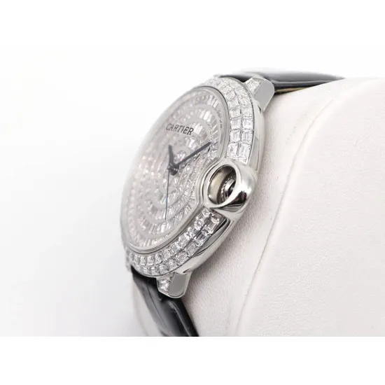 Cartier Blue Balloon Square Diamond Gypsophila Watch Diameter: 42mm