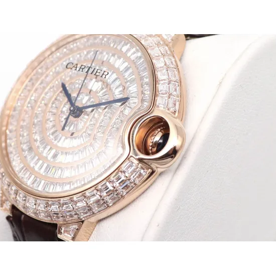 Cartier Blue Balloon Square Diamond Gypsophila Watch Diameter: 42mm
