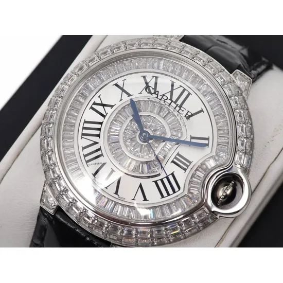 Cartier Blue Balloon Square Diamond Gypsophila Watch Diameter: 42mm