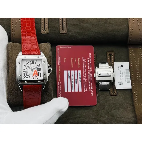 Cartier Santos Couple Watch Diameter: 51*41.3 44.2*35.6 mm