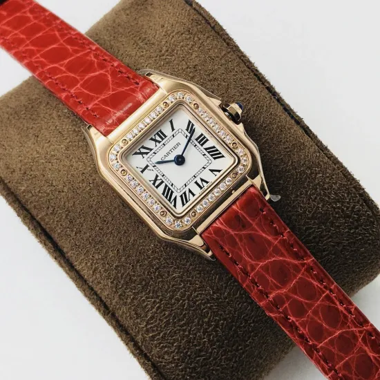 Cartier santos quartz watch: 27*37 mm