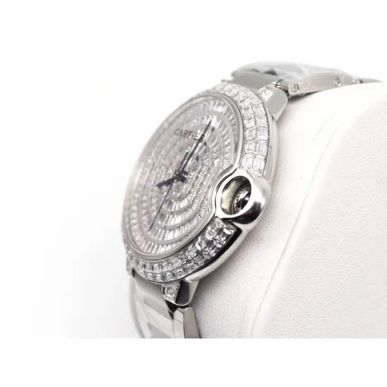 Cartier Blue Balloon Square Diamond Gypsophila Watch Diameter: 42mm