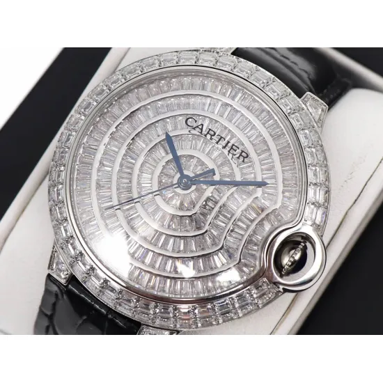 Cartier Blue Balloon Square Diamond Gypsophila Watch Diameter: 42mm