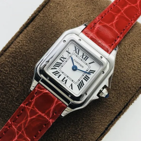Cartier santos quartz watch: 27*37 mm