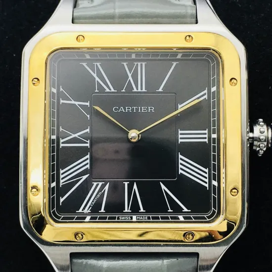 Cartier Santos Quartz movement: 43.5X31.4mm Women's 38X27.5mm