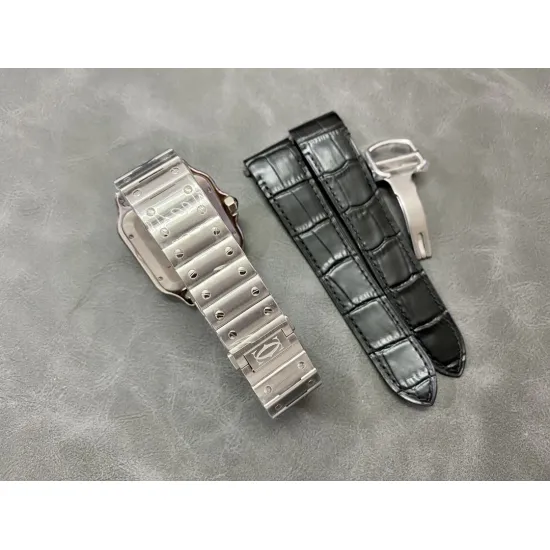Cartier SANTOS 47.5MM*39.8MM*9.08MM Comes with quick-detachable leather strap