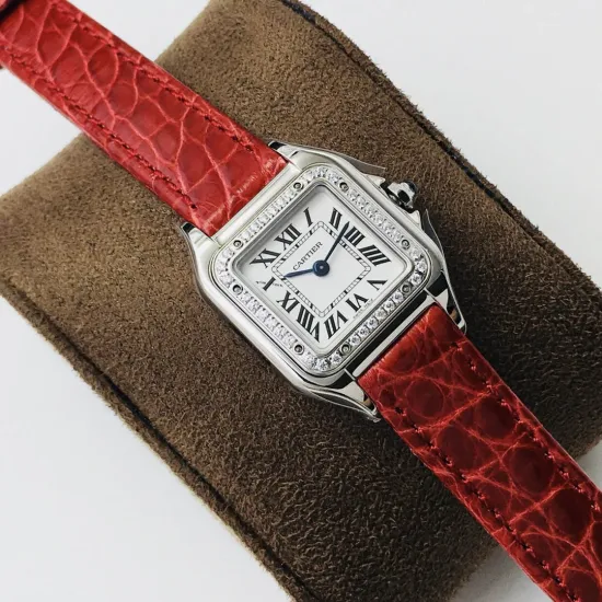 Cartier santos quartz watch: 27*37 mm