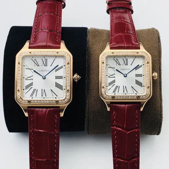 Cartier Santos Quartz movement: 43.5X31.4mm Women's 38X27.5mm