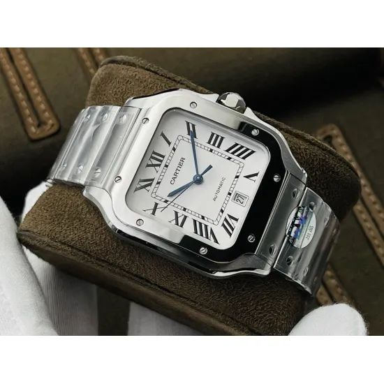 Cartier SANTOS 47.5MM*39.8MM*9.08MM Comes with quick-detachable leather strap