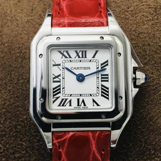 Cartier santos quartz watch: 27*37 mm