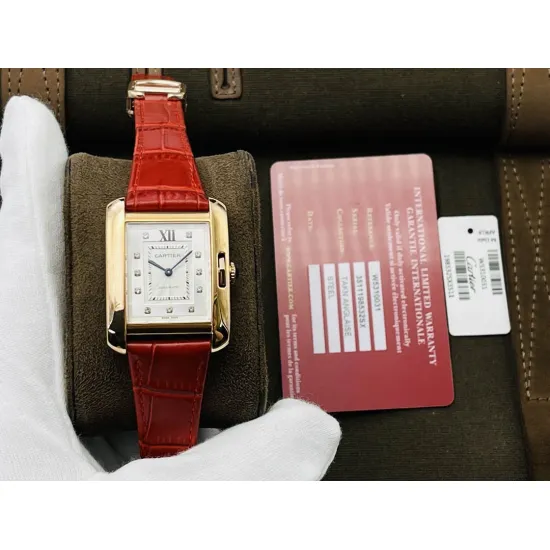Cartier Tank Watch Size: 30MMX39MMX11MM
