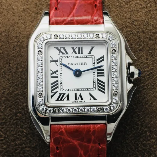 Cartier santos quartz watch: 27*37 mm