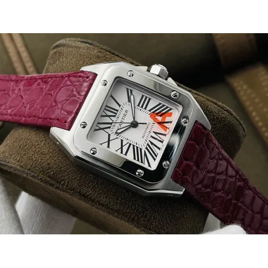 Cartier Santos Couple Watch Diameter: 51*41.3 44.2*35.6 mm