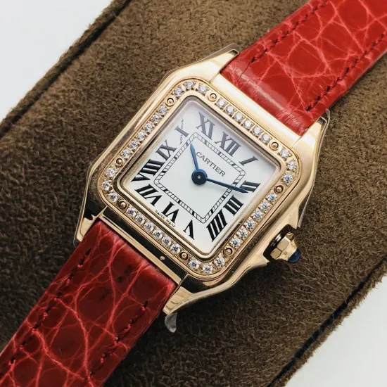Cartier santos quartz watch: 27*37 mm