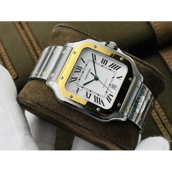 Cartier SANTOS 47.5MM*39.8MM*9.08MM Comes with quick-detachable leather strap