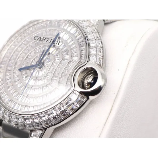 Cartier Blue Balloon Square Diamond Gypsophila Watch Diameter: 42mm