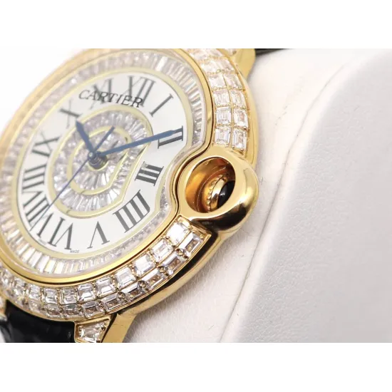 Cartier Blue Balloon Square Diamond Gypsophila Watch Diameter: 42mm