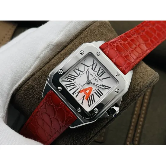 Cartier Santos Couple Watch Diameter: 51*41.3 44.2*35.6 mm