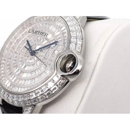 Cartier Blue Balloon Square Diamond Gypsophila Watch Diameter: 42mm