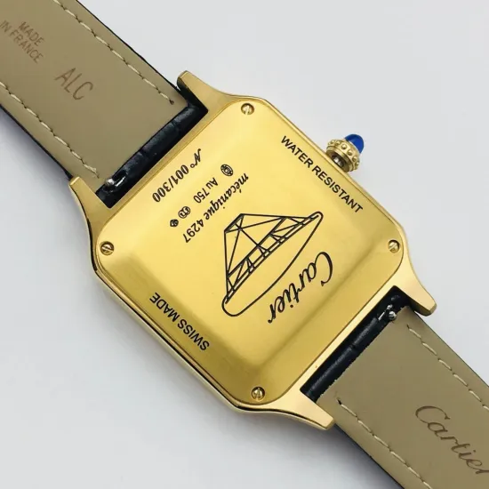 Cartier Santos Quartz movement: 43.5X31.4mm Women's 38X27.5mm