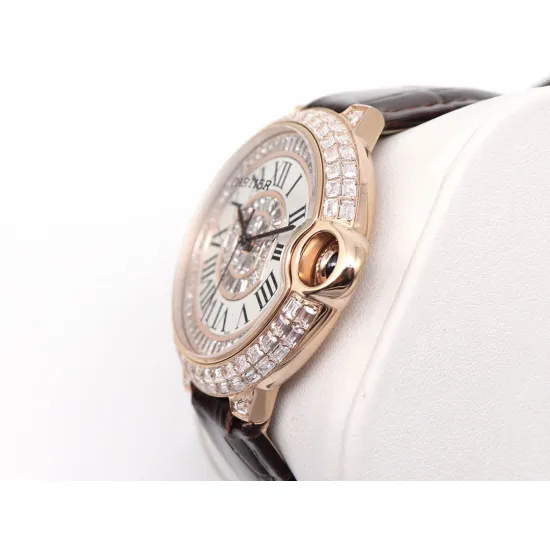 Cartier Blue Balloon Square Diamond Gypsophila Watch Diameter: 42mm