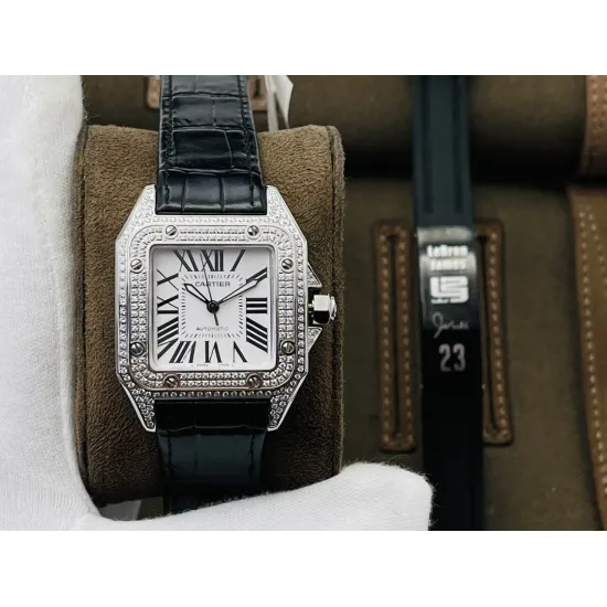 Cartier Santos Couple Watch Diameter: 51*41.3 44.2*35.6 mm