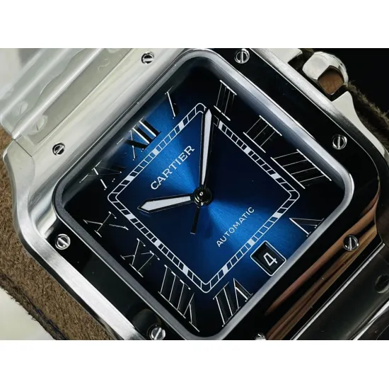 Cartier SANTOS 47.5MM*39.8MM*9.08MM Comes with quick-detachable leather strap