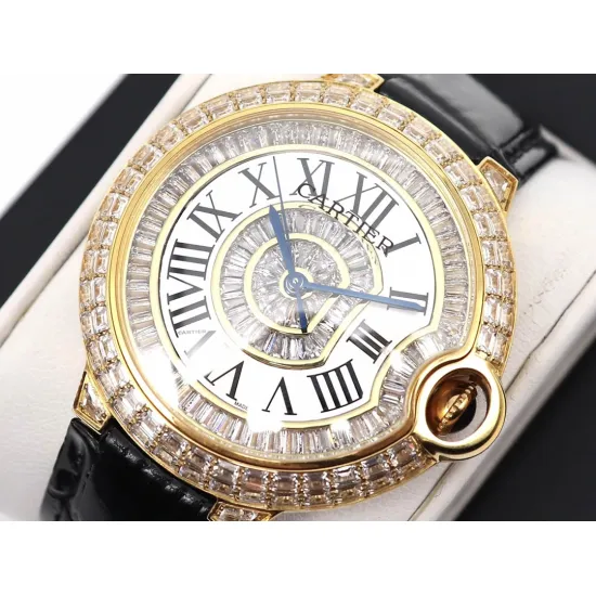 Cartier Blue Balloon Square Diamond Gypsophila Watch Diameter: 42mm