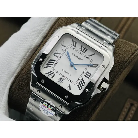 Cartier SANTOS 47.5MM*39.8MM*9.08MM Comes with quick-detachable leather strap