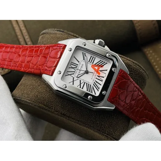 Cartier Santos Couple Watch Diameter: 51*41.3 44.2*35.6 mm