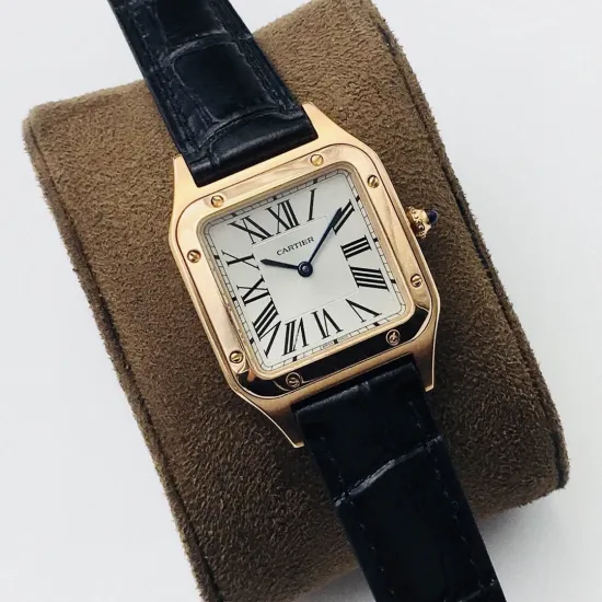 Cartier Santos Quartz movement: 43.5X31.4mm Women's 38X27.5mm