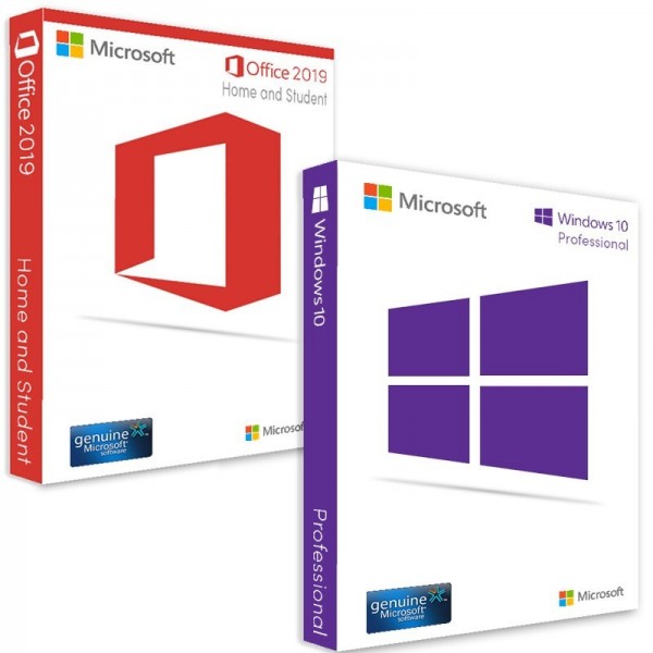Windows 10 Professional + Office 2019 Home and Student
