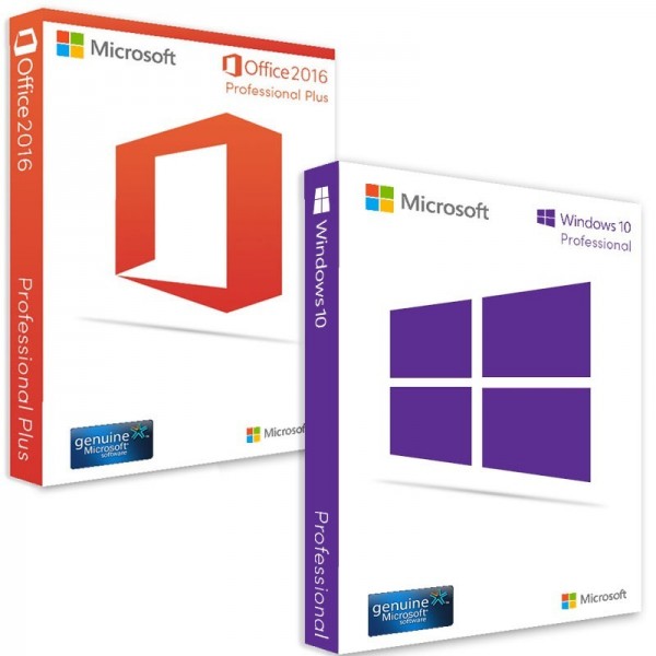 Windows 10 Professional + Office 2016 Professional Plus